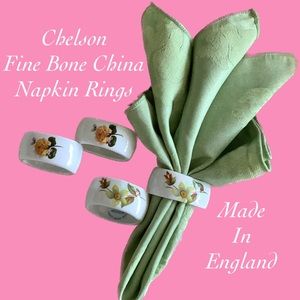 Chelson Fine Bone China Napkin Rings